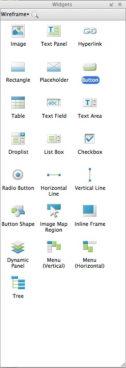 Axure Mac Panel Widgets