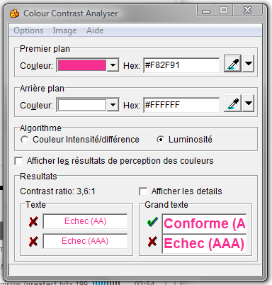 Color Contrast Analyser