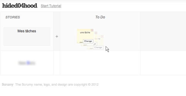 L'animation de fin d'interaction sur Scrumy