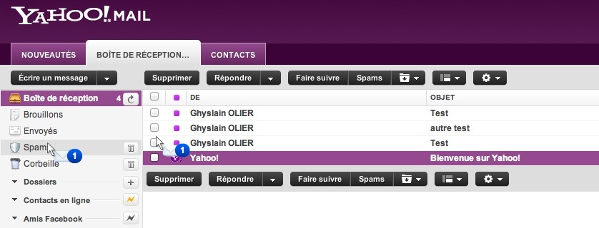 La nouvelle version de Yahoo! Mail corrige le problème