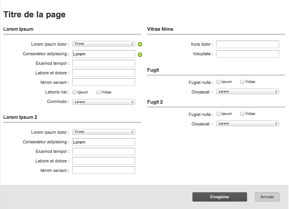 Exemple de formulaire