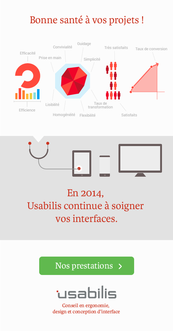 En 2014, Usabilis continue à soigner vos interfaces.