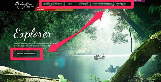 Site de tourisme de la Malaisie. Exemple à suivre