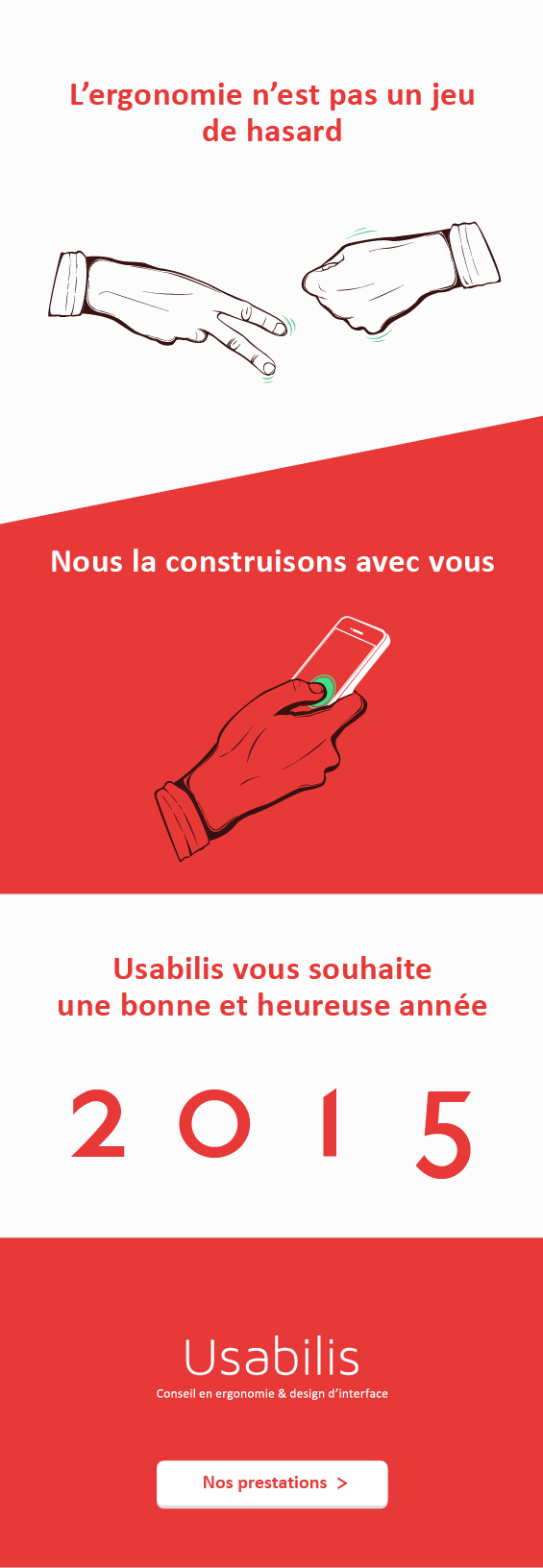 L'ergonomie des interfaces n'est pas un jeu de hasard. Nous la construisons avec vous.