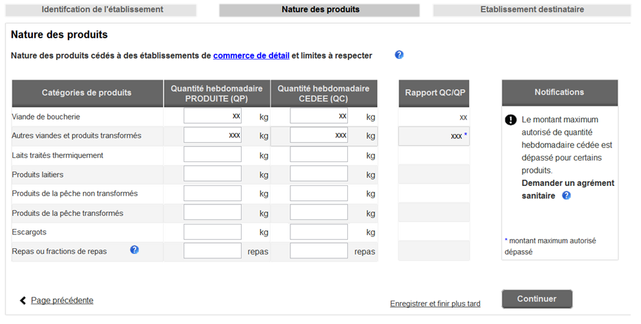 UX design du site guichet-entreprises.fr - Maquette de formulaire dans le cadre de la dématérialisation des procédures administratives