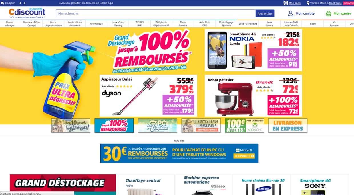 capture ecran cdiscount loi de simplicite