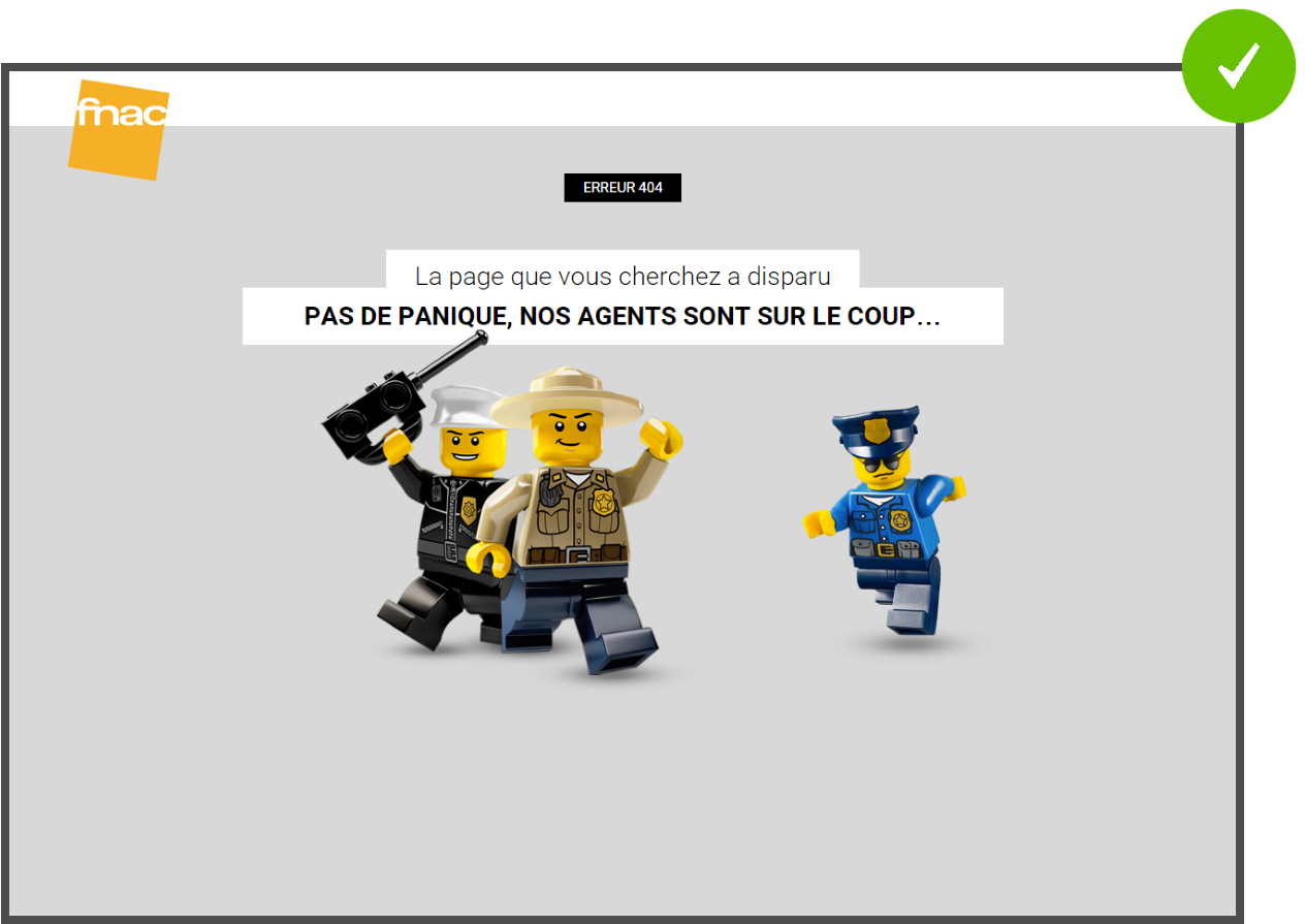 Message humoristique de la FNAC