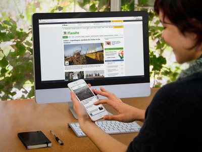UX multi-écran - site-Lemonde-ordinateur-mobile-multi-ecran-UX