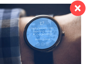 montres connectees flat design