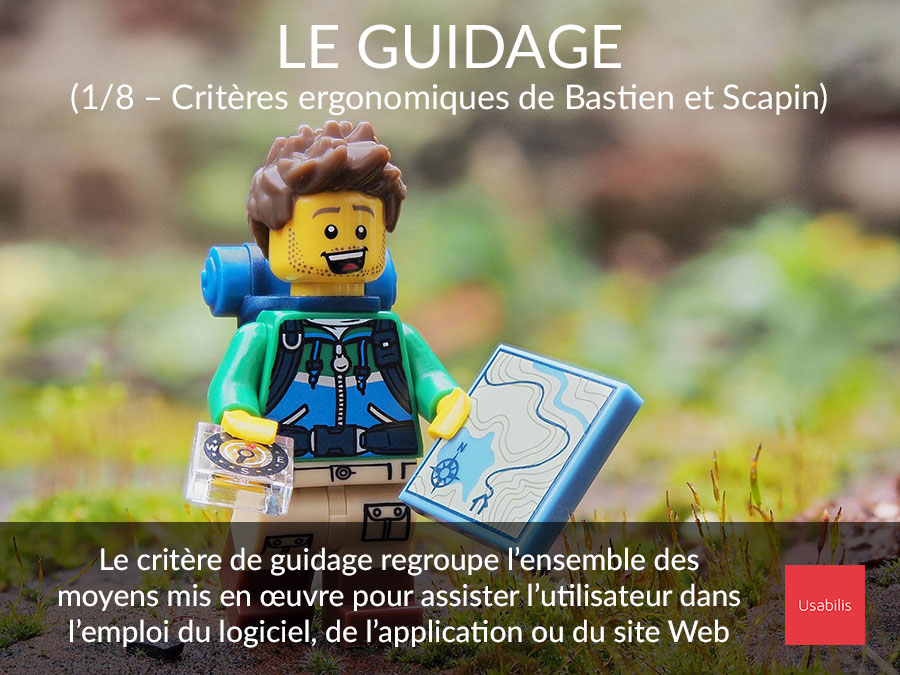 Le Guidage (critères ergonomiques de Bastien et Scapin)