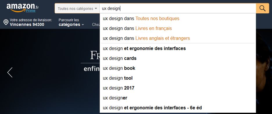 Guidage - Feedback autocompletion