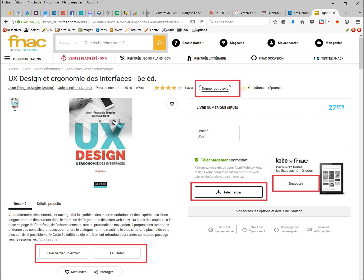 Guidage - groupement - distinction - fnac