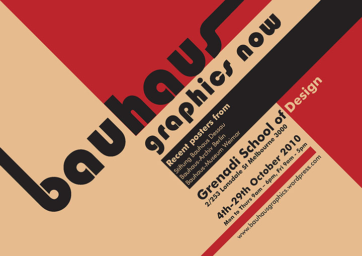 Bauhaus précurseur flat design