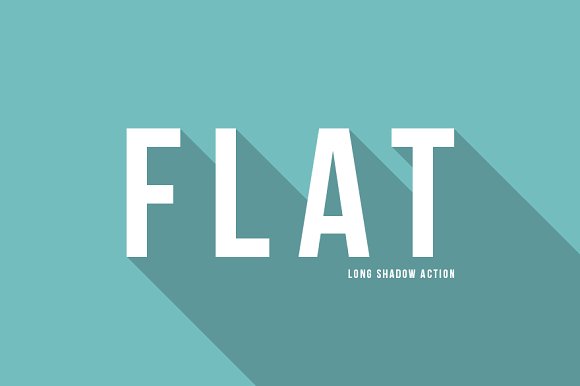 Flat design long shadow