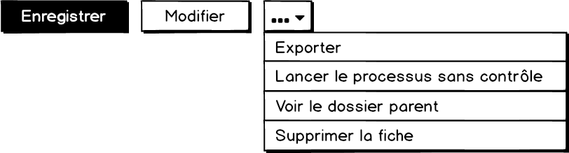 Bouton progressive disclosure