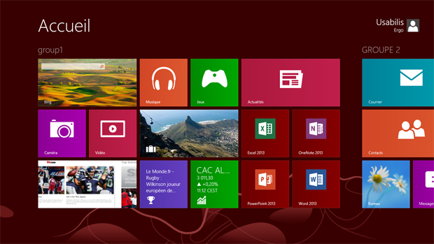 couleur interface metro