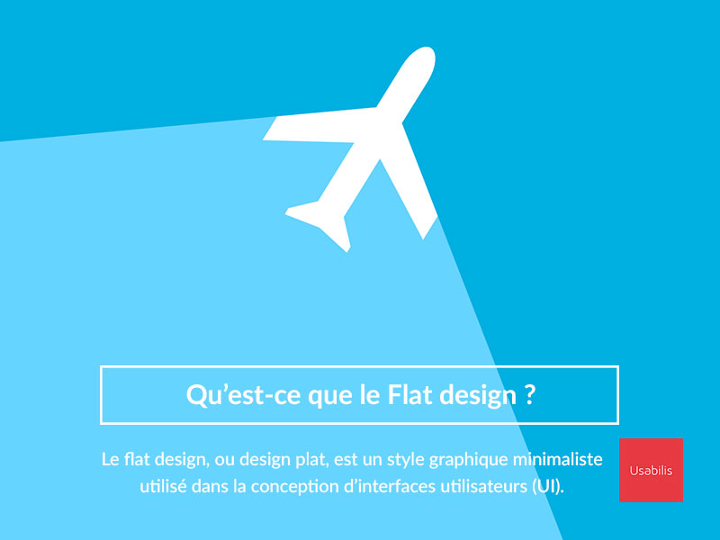 Flat design définition Usabilis