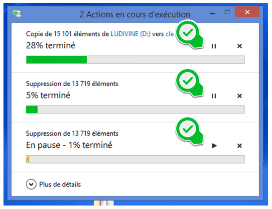 Contrôle explicite actions