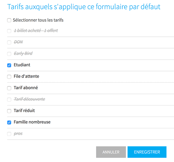 Gestion des erreurs labels champs