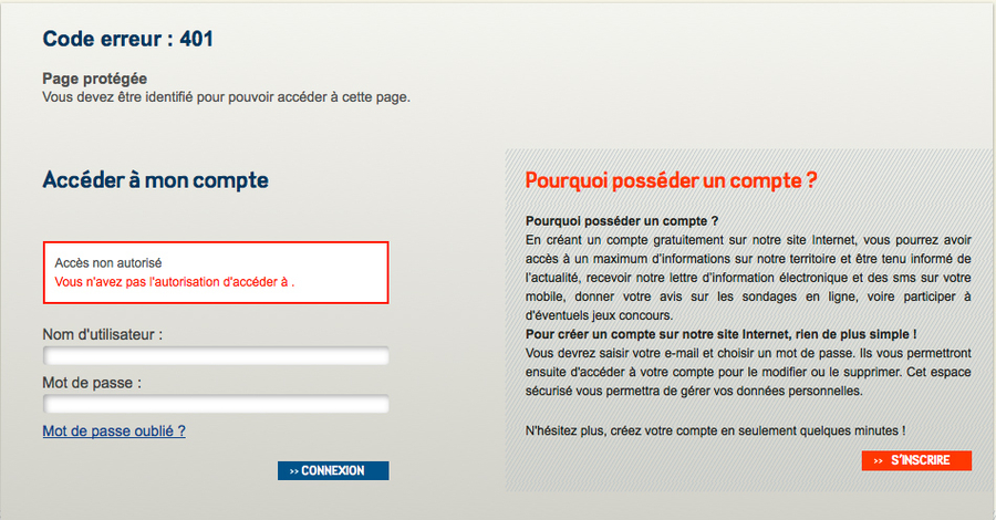 qualité des messages erreurs