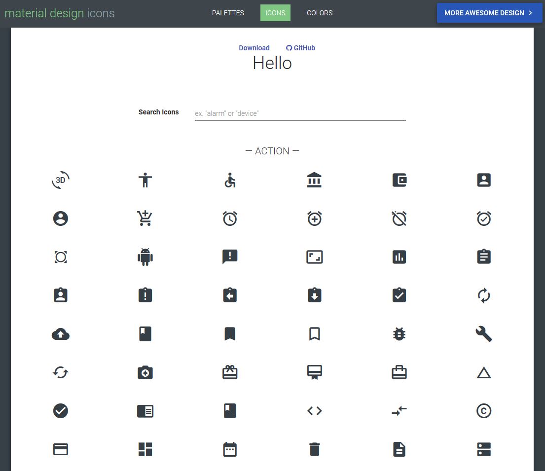 Material Design Icons 