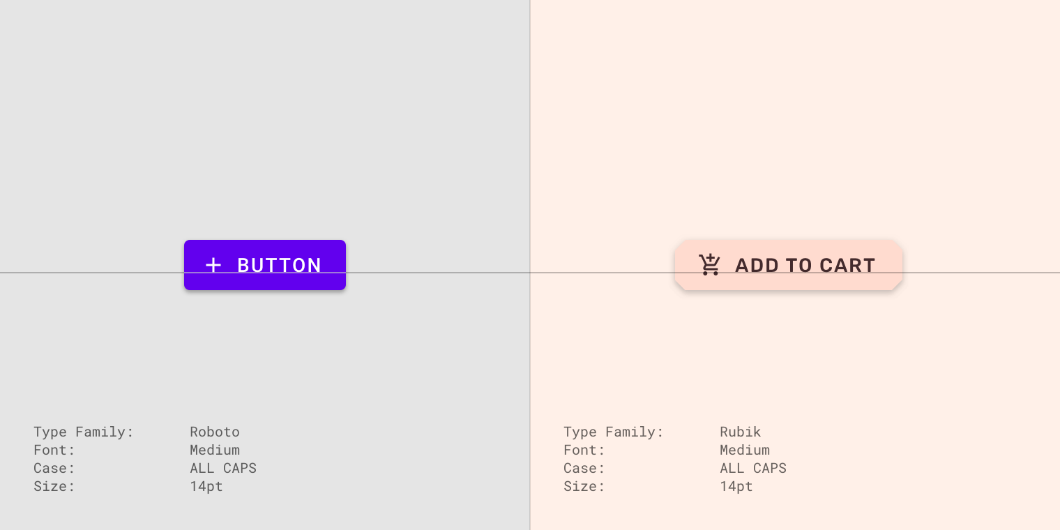 Material theming typographie