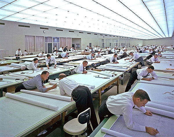 General Motors engineers in 1956