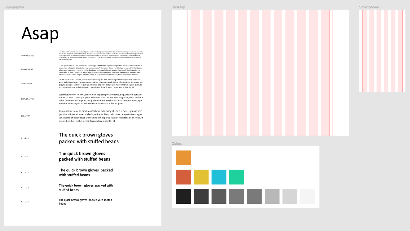 Polices grilles, couleurs