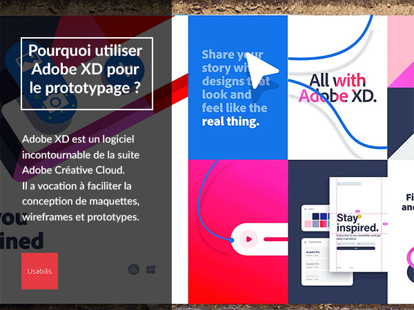 Adobe XD logiciel prototypage Adobe XD logiciel prototypage