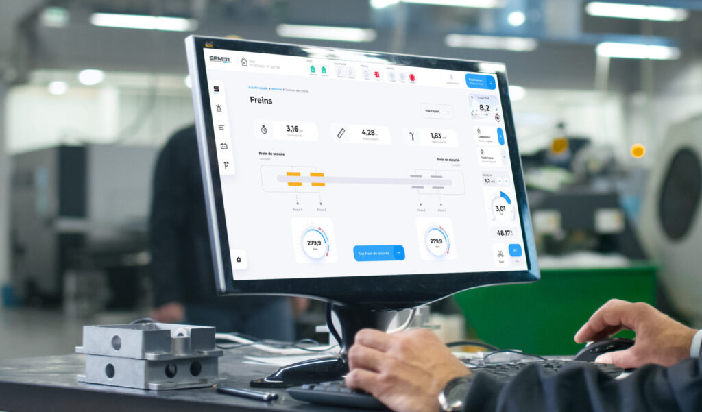 Ecran de l'application de supervision SmartBoard conçue avec Usabilis.