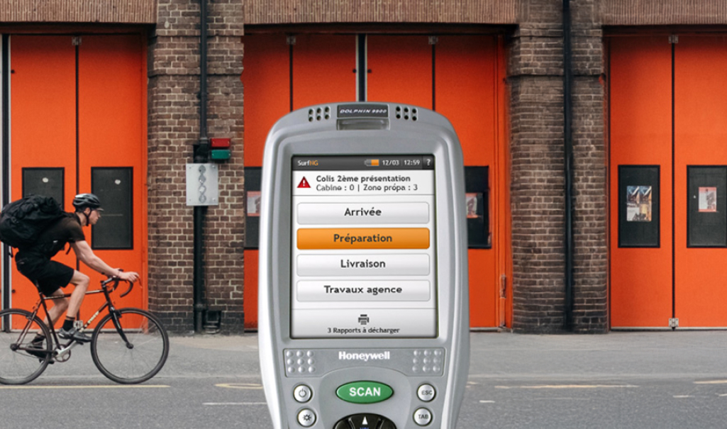 Coliposte : Ecran principal du terminal mobile conçu avec Usabilis.