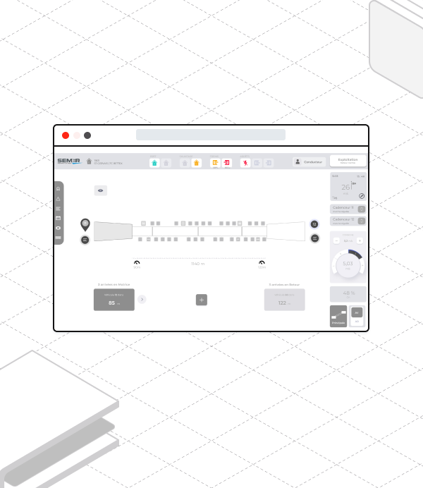 Illustration de la prestation de wireframe en design UX/UI.