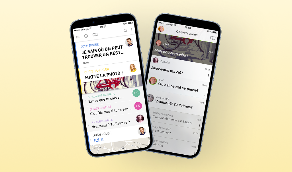 Orange Libon : Ecrans de l'application mobile optimisés par des tests utilisateurs récurrents en mode Agile.