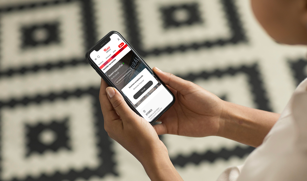 Expérience utilisateur sur l'application mobile Westfield conçue avec Usabilis.