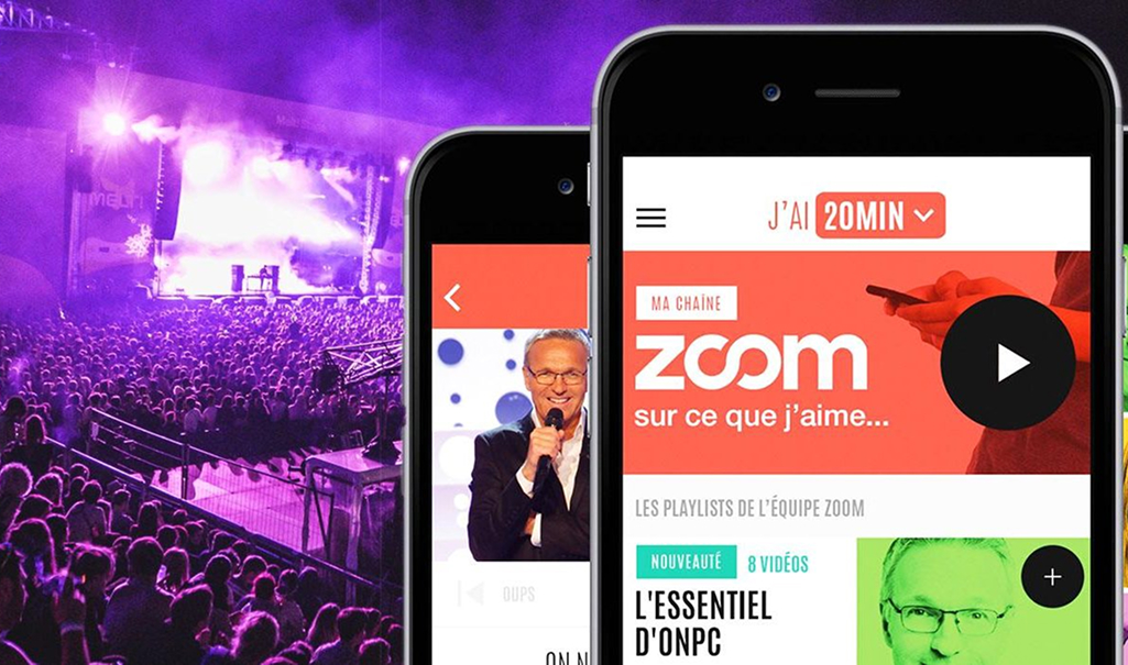 Ecrans de l'application mobile France TV Zoom conçue en mode Agile avec Usabilis grâce à des tests utilisateurs itératifs.